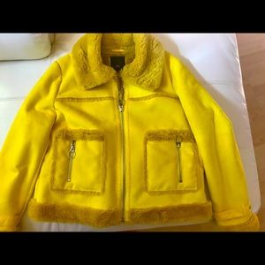 River Island Faux Leather and Faux Fur Jacket